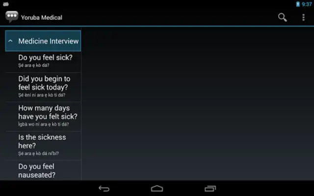 Yoruba Medical android App screenshot 4
